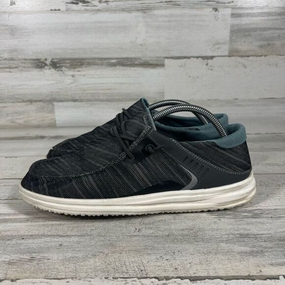 Hey Dude Wally Men's Frontier Lava Stone Slip On Shoes Black Size 9 US - Picture 2 of 8